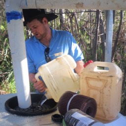 Adding water to the tank